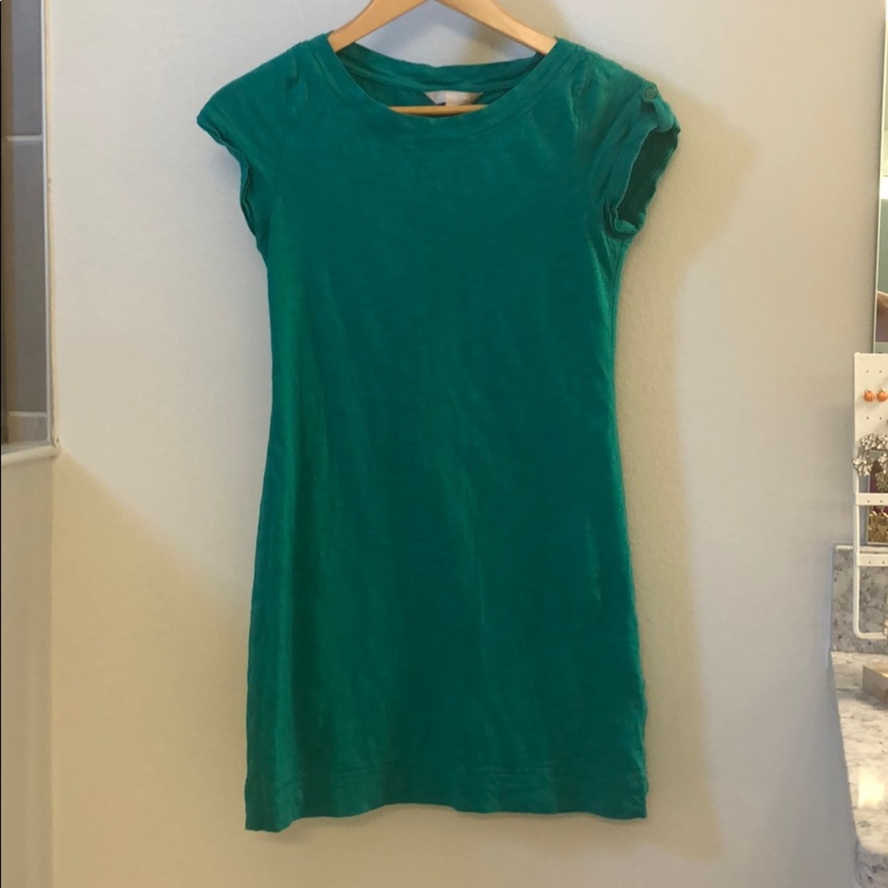 Banana republic xs green cotton dress